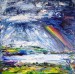 Regenbogen über dem Land ( 60 x 60 )